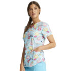 Cherokee Prints - V-Neck Print Top in Go With The Float