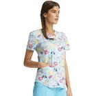 Cherokee Prints - V-Neck Print Top in Go With The Float