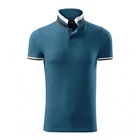 Galléros férfi póló - COLLAR UP256 93 PETROL BLUE (S)