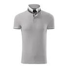Galléros férfi póló - COLLAR UP256 A4 Ezüstszürke (S)
