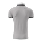 Galléros férfi póló - COLLAR UP256 A4 Ezüstszürke (S)