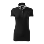 Galléros póló női - COLLAR UP 257 01 BLACK (S)
