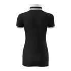 Galléros póló női - COLLAR UP 257 01 BLACK (S)