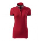 Galléros póló női - COLLAR UP 257 71 Red (S)