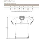Galléros póló női - COLLAR UP 257 A4 Ezüstszürke (S)