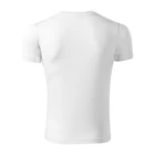 PIXEL P81 - Kereknyakú férfipóló - 100% poliészter - fehér