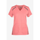 BARCO - 3 PKT CROSS OVER V-NECK - ROSY CORAL