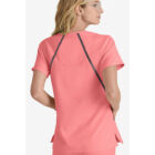 BARCO - 3 PKT CROSS OVER V-NECK - ROSY CORAL
