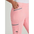 BARCO Grey's Anatomy - 6PKT MOTO INSPIRED CARGO PANT - Rosy Coral