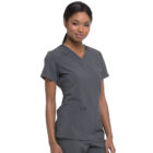 Dickies EDS Essentials Exclusive V-Neck Top in Pewter