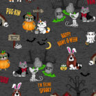 Dickies - Howl-o-ween Friends- Halloween mintás női felső 