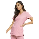 HeartSoul Break on Through - Shaped V-Neck Top in Fairy Tale Pink