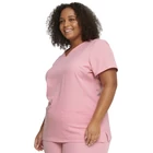 HeartSoul Break on Through - Shaped V-Neck Top in Fairy Tale Pink
