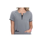 1086 - 154 - KOI - Lite Stretch - Performance Top - Platinum Grey