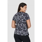 384PRA - BLC - KOI - Artists Series - Leslie Top Billy Cat - Kacér Cica mintás felső 