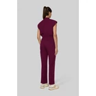 907-61 - Solis x KOI - Anja Jumpsuit - Wine Overál - Premium szakadásgátló, kisállatbarát anyagból