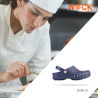 WOCK® NUBE 02 Papucs – Világoskék – Klumpa + COOLMax talpbetét