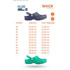 WOCK® NUBE 01 Papucs – Tengerészkék – Klumpa + COOLMax talpbetét