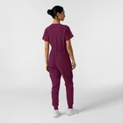 Overál passzés - WonderWink RENEW - Women's Zip Front Jumpsuit - Wine