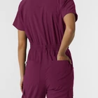 Overál passzés - WonderWink RENEW - Women's Zip Front Jumpsuit - Wine