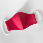 Textil maszk kétrétegű - Állítható laposgumival  - Női S/M méret - Magenta szín