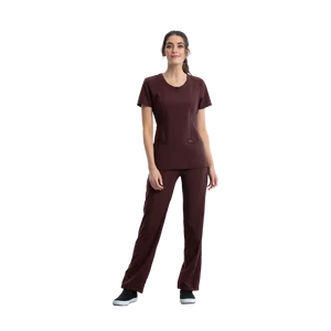 Cherokee Infinity kereknyakú munkaruha tunika Espresso színben