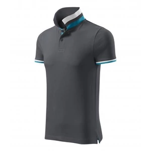 Galléros férfi póló - COLLAR UP256 83 Light anthracite (S)