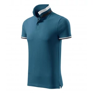 Galléros férfi póló - COLLAR UP256 93 PETROL BLUE (S)