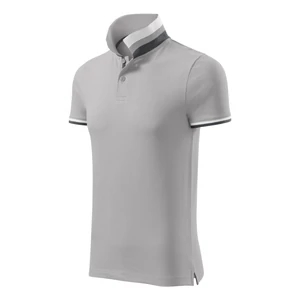 Galléros férfi póló - COLLAR UP256 A4 Ezüstszürke (S)