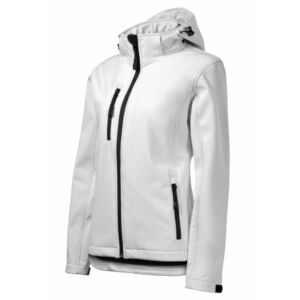 Női softshell kapucnis kabát - PERFORMANCE - Fehér
