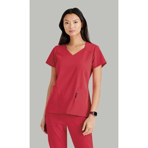 BARCO UNIFY - 4PKT SWEETHEART V-NECK TOP - Pomegranate Red BARCO UNIFY - 4PKT SWEETHEART V-NECK TOP - Pomegranate Red