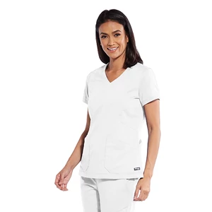 BARCO Grey's Anatomy - 4PKT V-NK LOVE ZIPPER TOP BARCO Grey's Anatomy - 4PKT V-NK LOVE ZIPPER TOP