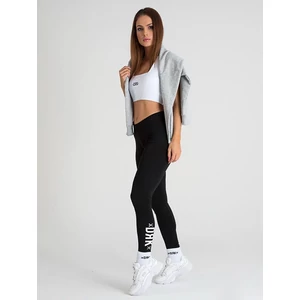 DORKO - AMBER DRK Logo Leggings nadrág - Fekete/Fehér