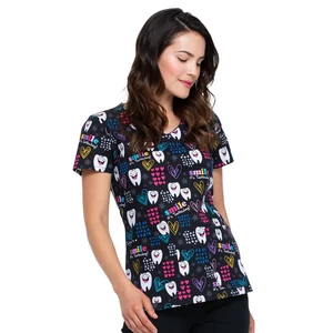 SMILE It's Toothsday!  Dickies- Női fogmintás felső