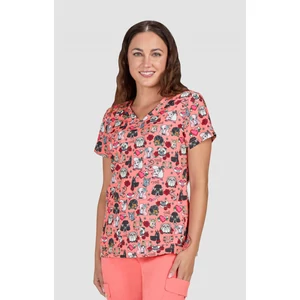 KOI - Artists Series - Rosalie Top - Tattoo Fluff - Narancs mintás KOI - Artists Series - Rosalie Top - Tattoo Fluff - Narancs mintás