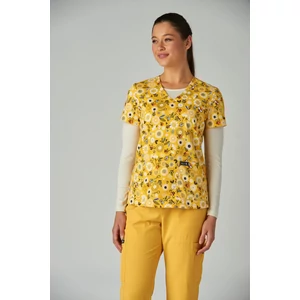 384PR - HBE - KOI - Basics - Leslie Top Honey Bees - Méhecske mintás felső 