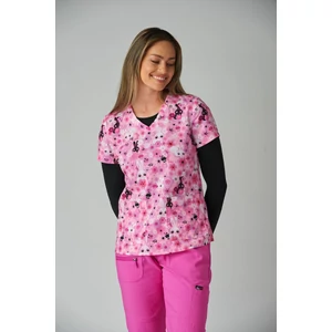 384PR - FBU - KOI - Artists Series - Leslie Top - Fluff Bunnies - Nyuszi mintás felső 