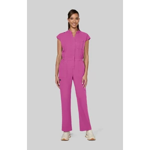 907-199 - Solis x KOI - Anja Jumpsuit - Hibiscus Pink Overál - Premium szakadásgátló, kisállatbarát anyagból