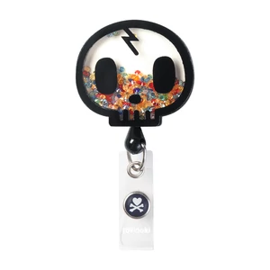 Kihúzható Halloween Koponya figurás kártyatartó -  KOI Shaker Badge tokidoki Skull