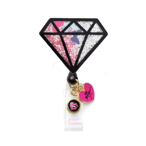 Kihúzható Gyémánt figurás kártyatartó -  KOI Betsey Johnson Badge - Diamond