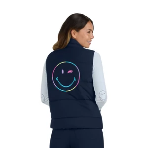 S400-012 - KOI x Smiley World - Delighted mellény - Navy (XS-S)