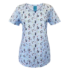 Lisa - Hello PANDA! Blue - női V kivágású felső Lisa - Hello PANDA! Blue - női V kivágású felső