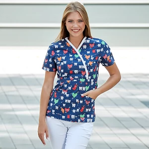 Love Your Smile! Blue Fogmintás női felső