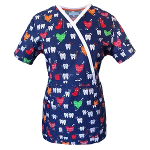 Love Your Smile! Blue Fogmintás női felső