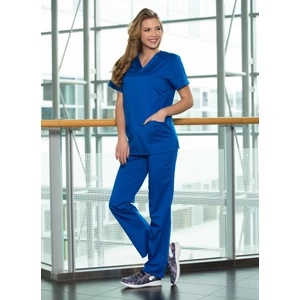 Nevada szett - unisex V kivágású felső + Megkötős nadrág - Királykék XL