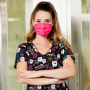 Mosható textil maszk Magenta