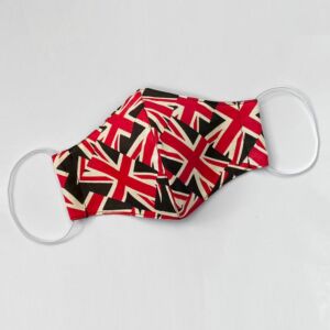UK zászló mintás textil maszk - Állítható gumipánttal - Kétrétegű