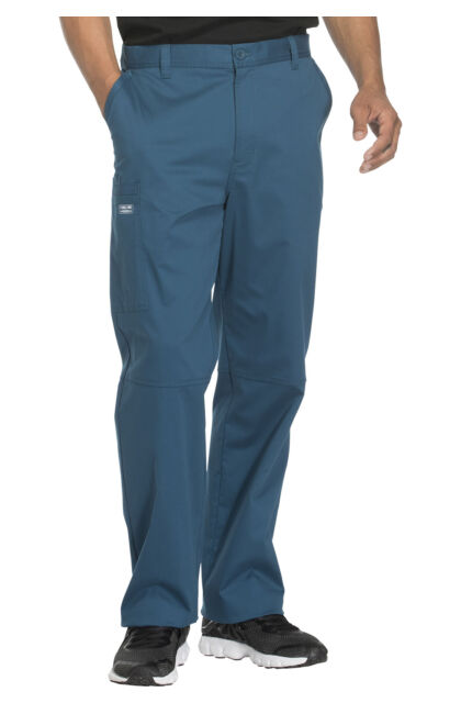 Cherokee Core Stretch - Men's Fly Front Pant in Carribbean Blue