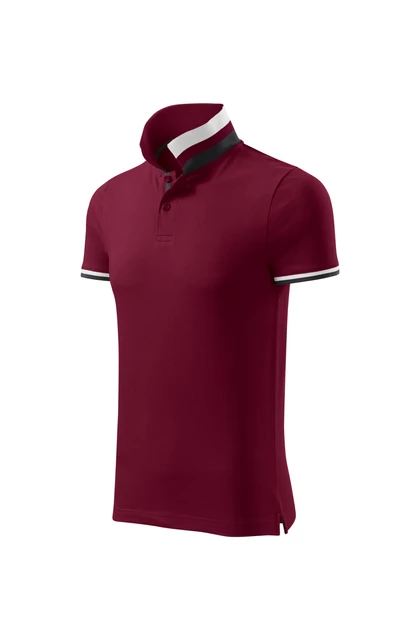Galléros férfi póló - COLLAR UP256 86 Garnet (S)