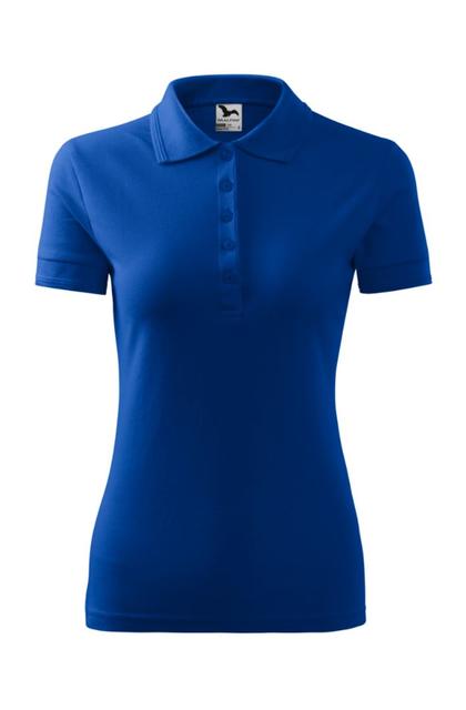 Galléros női pique póló - Royalblue
